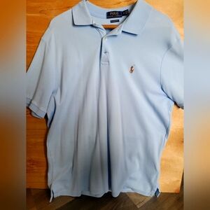 Polo by Ralph Lauren Men's Light Blue Polo Shirt